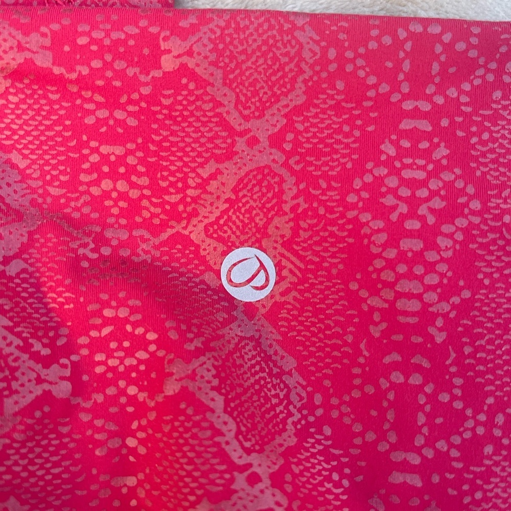 CRZ red Snake Print Leggings size M 8/10 - Picture 4 of 10